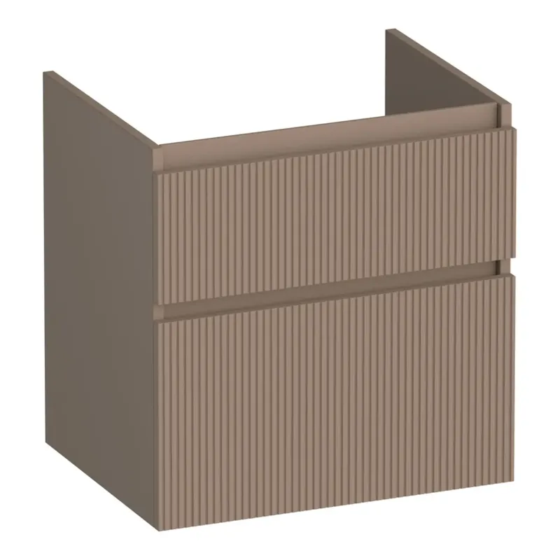 Beste Prijs Brauer Delight Wavy onderkast 60cm met 2 softclose lades mokka mat