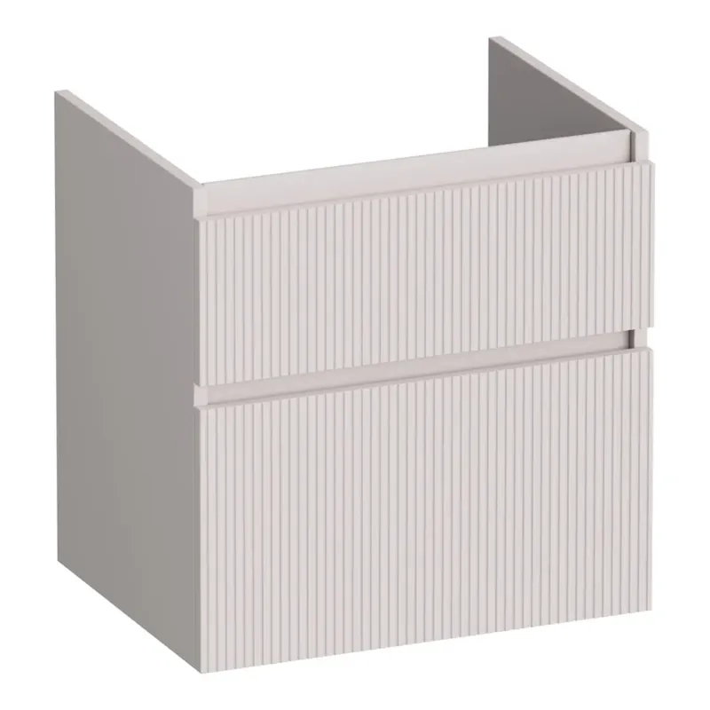 Brauer Delight Wavy onderkast 60cm met 2 softclose lades zand mat Op = Op