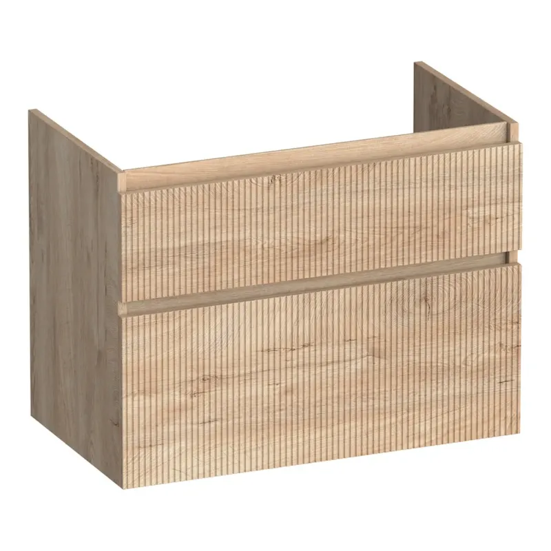 Brauer Delight Wavy onderkast 80cm met 2 softclose lades forest wheat Gratis Retour
