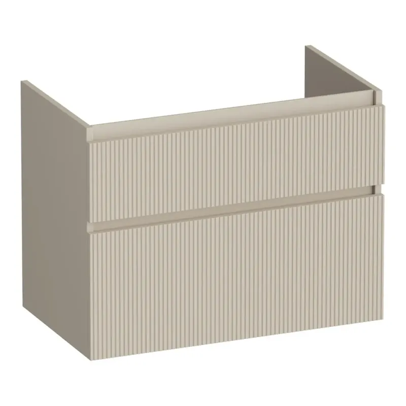Snelle Levering Brauer Delight Wavy onderkast 80cm met 2 softclose lades beige mat