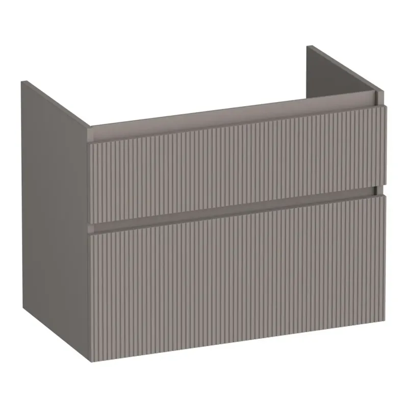 Brauer Delight Wavy onderkast 80cm met 2 softclose lades taupe mat Hete Deal