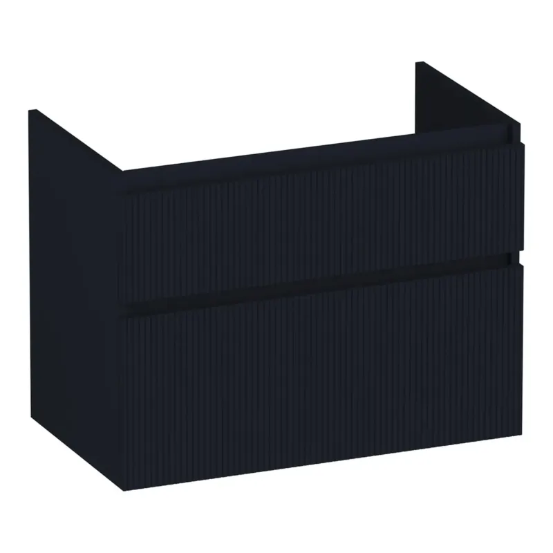 Brauer Delight Wavy onderkast 80cm met 2 softclose lades zwart mat Koop Vandaag