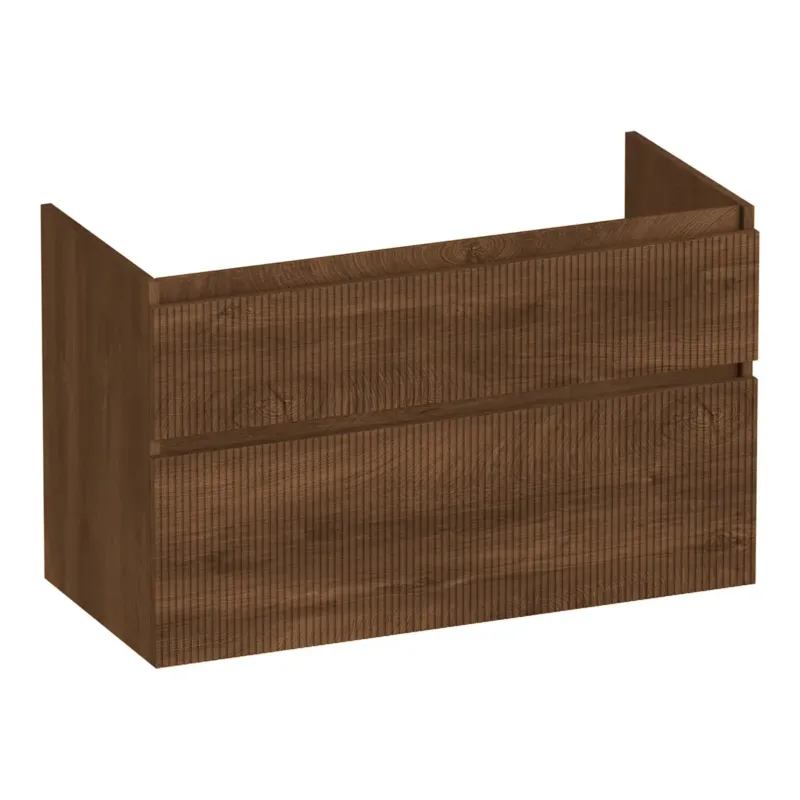 Premium Brauer Delight Wavy onderkast 100cm met 2 softclose lades forest cacao