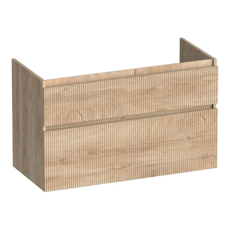 Brauer Delight Wavy onderkast 100cm met 2 softclose lades forest wheat Betaalbaar