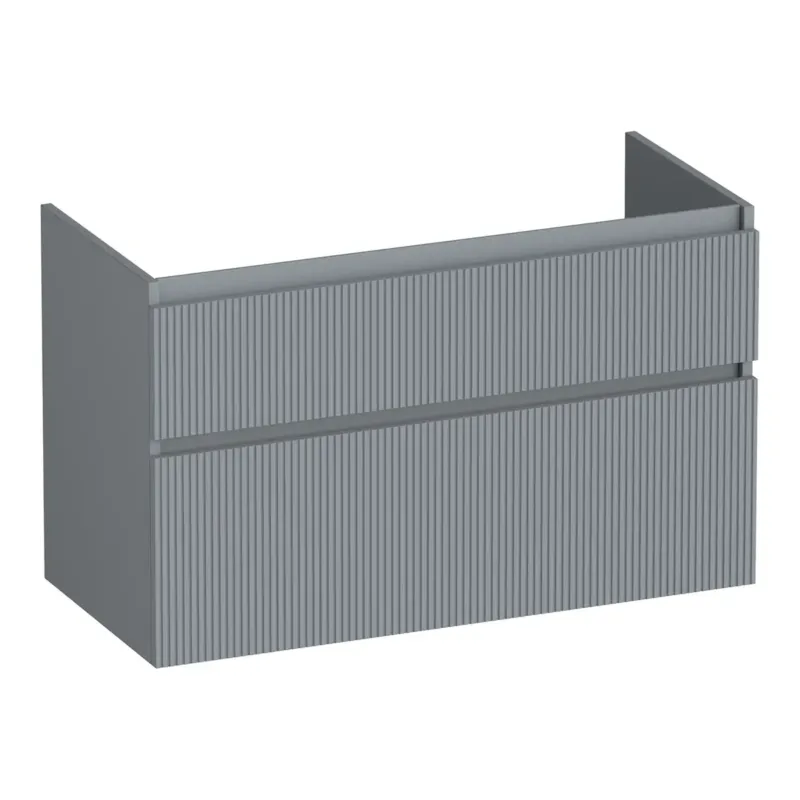 Brauer Delight Wavy onderkast 100cm met 2 softclose lades grijs mat Koopje
