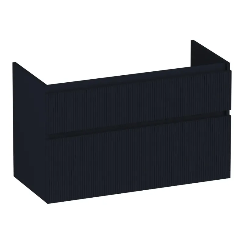 Brauer Delight Wavy onderkast 100cm met 2 softclose lades zwart mat Nu Kopen