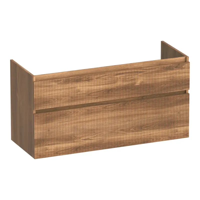 Brauer Delight Wavy onderkast 120cm met 2 softclose lades en 1 sifon uitsparing honey Bestel Nu
