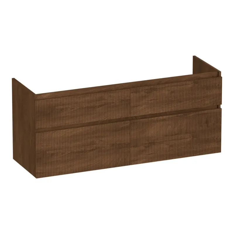 Brauer Delight Wavy onderkast 140cm met 4 softclose lades forest cacao Uitverkoop