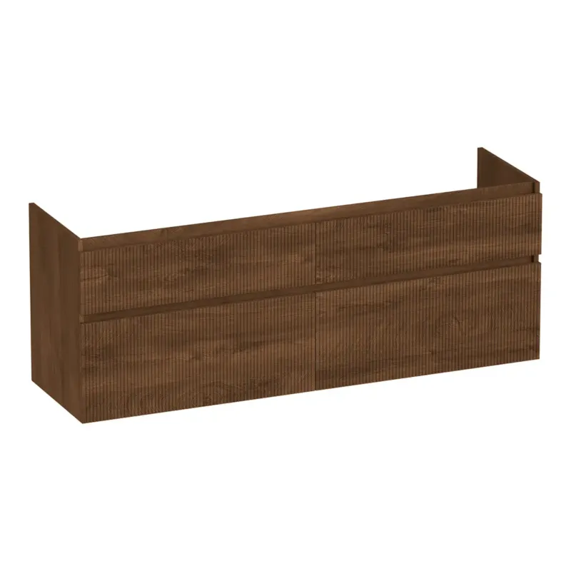 Brauer Delight Wavy onderkast 160cm met 4 softclose lades forest cacao Snelle Levering