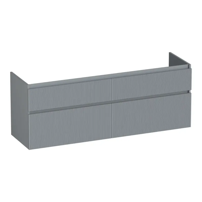 Brauer Delight Wavy onderkast 160cm met 4 softclose lades grijs mat Actieprijs