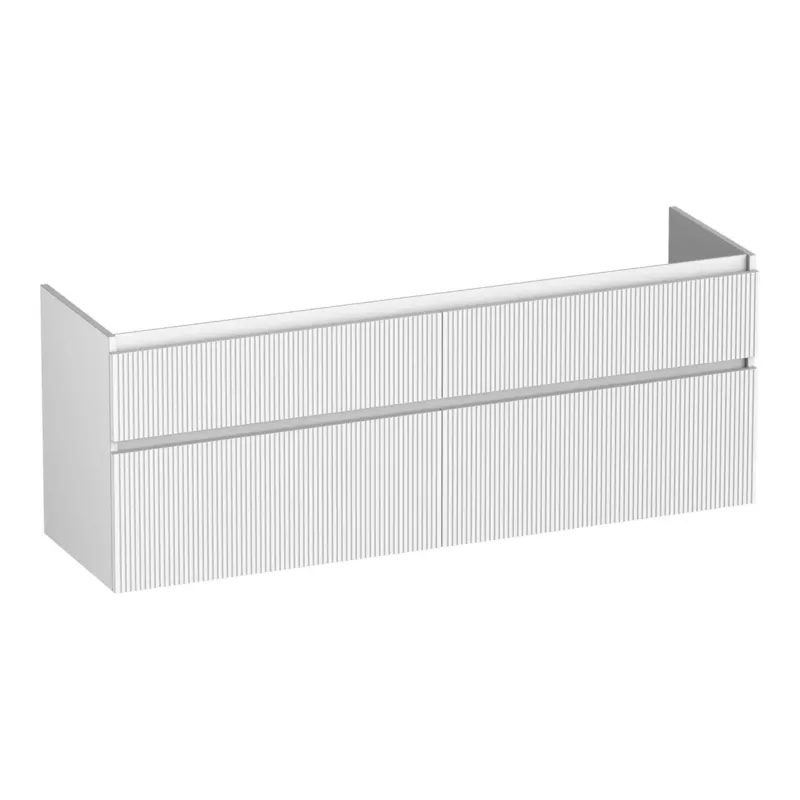 Voordeelprijs Brauer Delight Wavy onderkast 160cm met 4 softclose lades wit mat