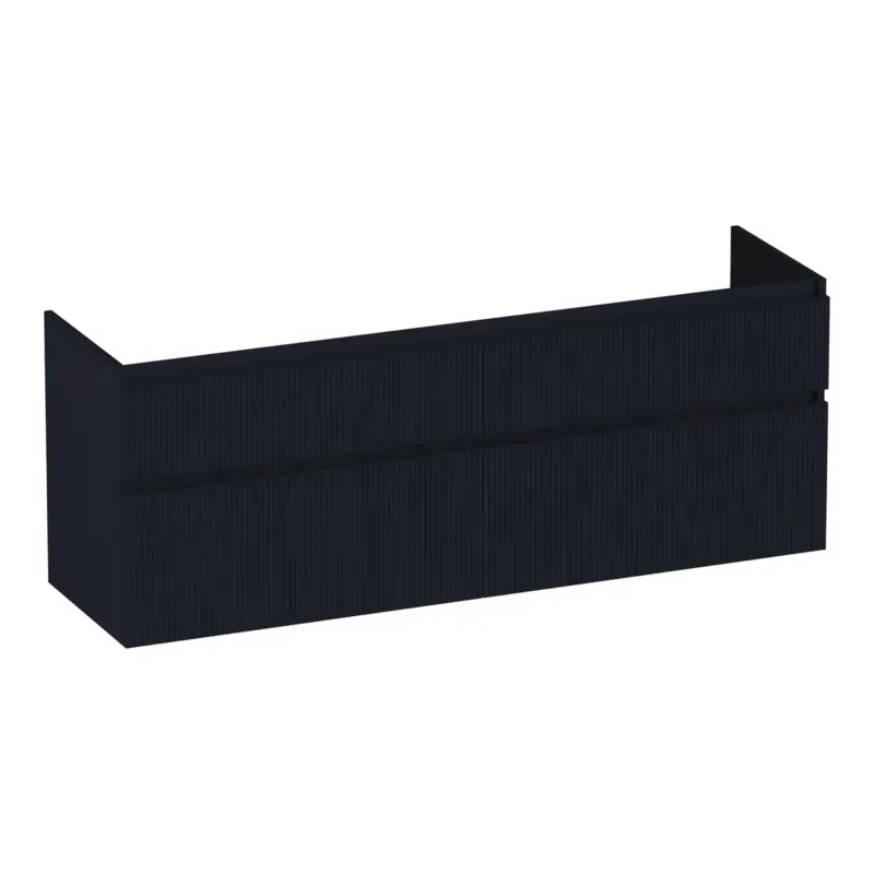 Brauer Delight Wavy onderkast 160cm met 4 softclose lades zwart mat Bestseller