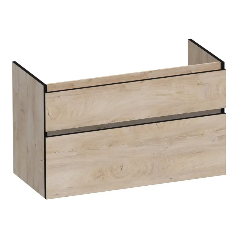 Seizoensaanbieding Brauer Delight Edge onderkast 100cm met 2 softclose lades forest wheat