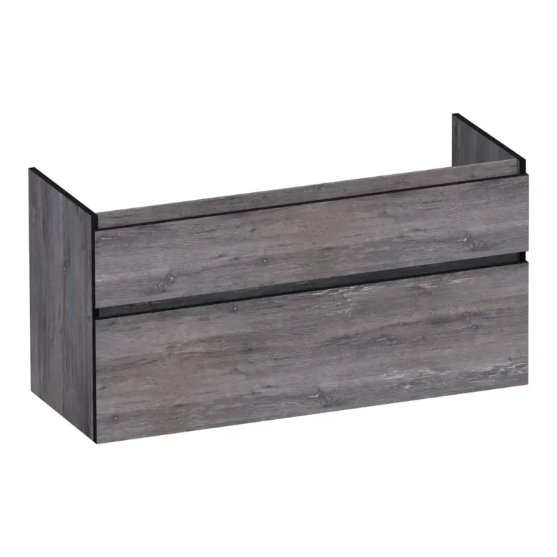 Brauer Delight Edge onderkast 120cm met 2 softclose lades en 1 sifon uitsparing driftwood Speciale Aanbieding