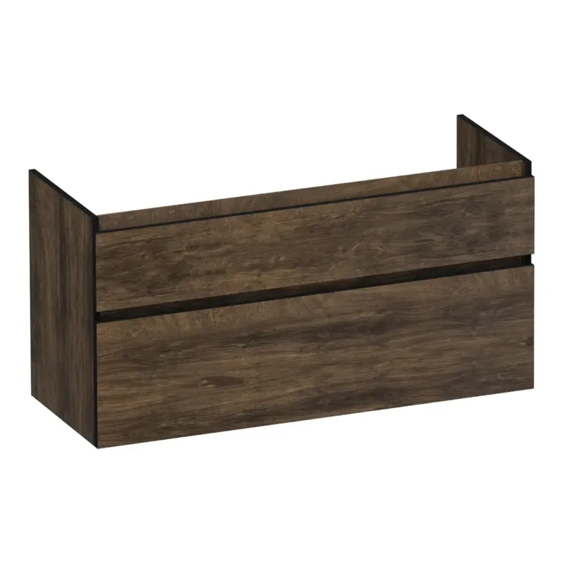Brauer Delight Edge onderkast 120cm met 2 softclose lades en 1 sifon uitsparing grove Finale Uitverkoop