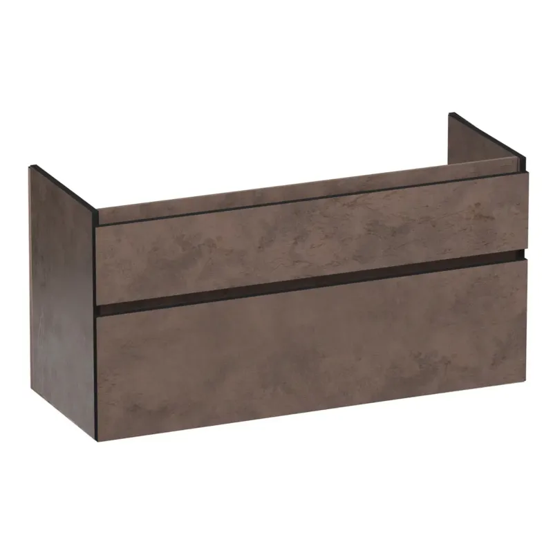 Snelle Levering Brauer Delight Edge onderkast 120cm met 2 softclose lades en 2 sifon uitsparingen erosion