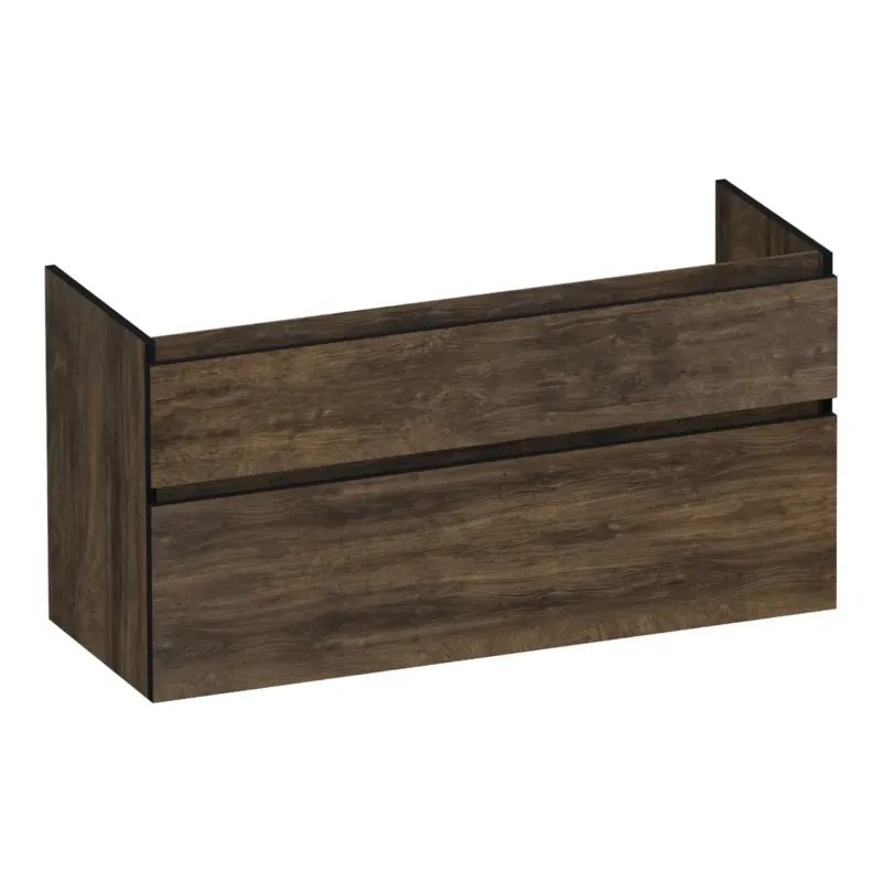 Brauer Delight Edge onderkast 120cm met 2 softclose lades en 2 sifon uitsparingen grove Betrouwbaar