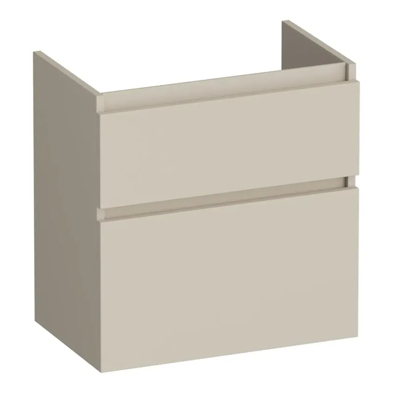 Uitverkoop Brauer Delight onderkast ondiep 60cm met 2 softclose lades beige mat