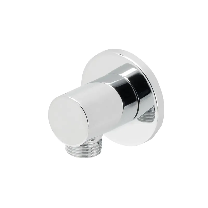 Mueller Round luxe messing muur doucheaansluiting rond 1/2" chroom Superprijs