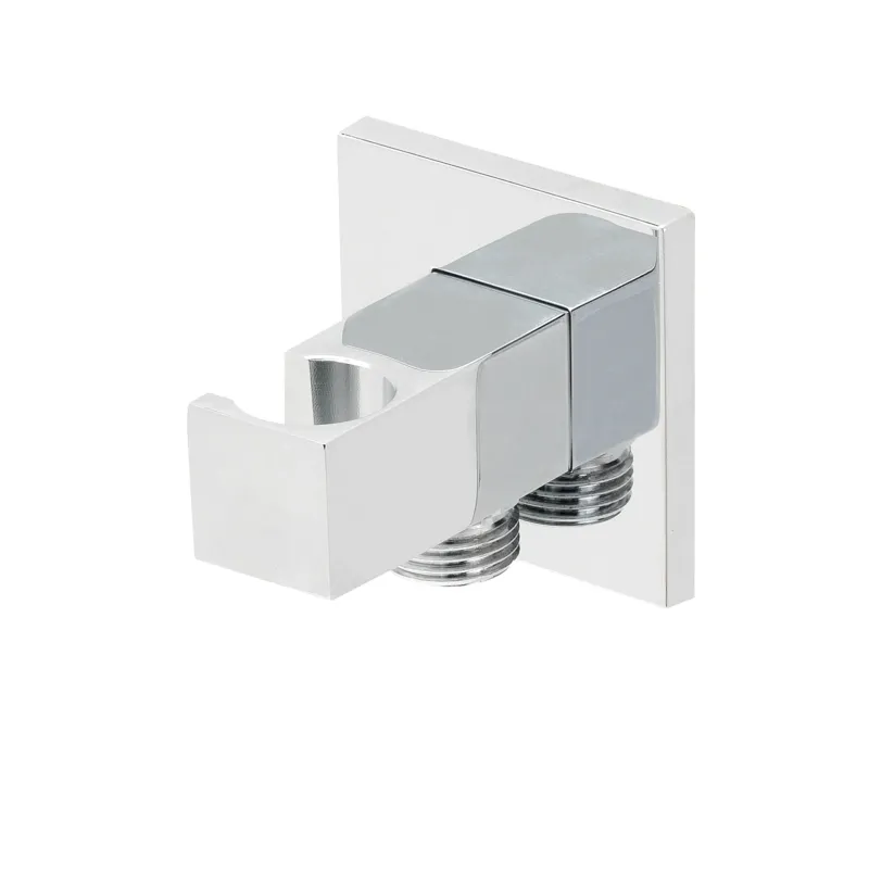Mueller Cube Luxe muur doucheaansluiting+opsteek vierkant 1/2" chroom Bestseller