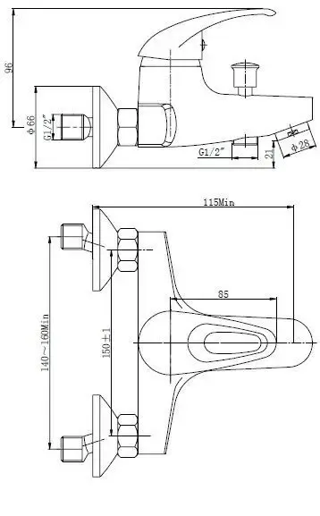 Nieuw Mueller Basic badmengkraan chroom