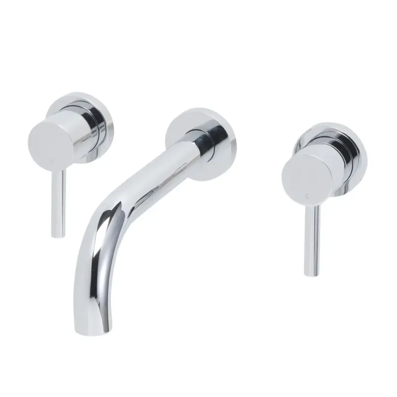 Mueller Round inbouw-wastafelkraan 2-knops PVD-coating chroom Beperkte Voorraad