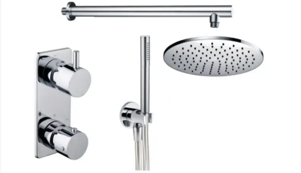 Mueller Round inbouw regendouche met wandarm en 30cm kop chroom Lage Prijs