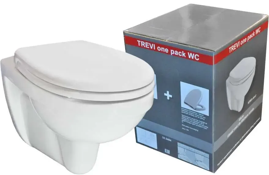 Mueller Trevi ONE PACK wandcloset KIWA + zitting wit Laatste Kans