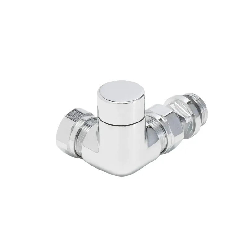 Calor Riko luxe regelvent. 1/2"x15 (M22) knel haaks verkeerd chroom Korting