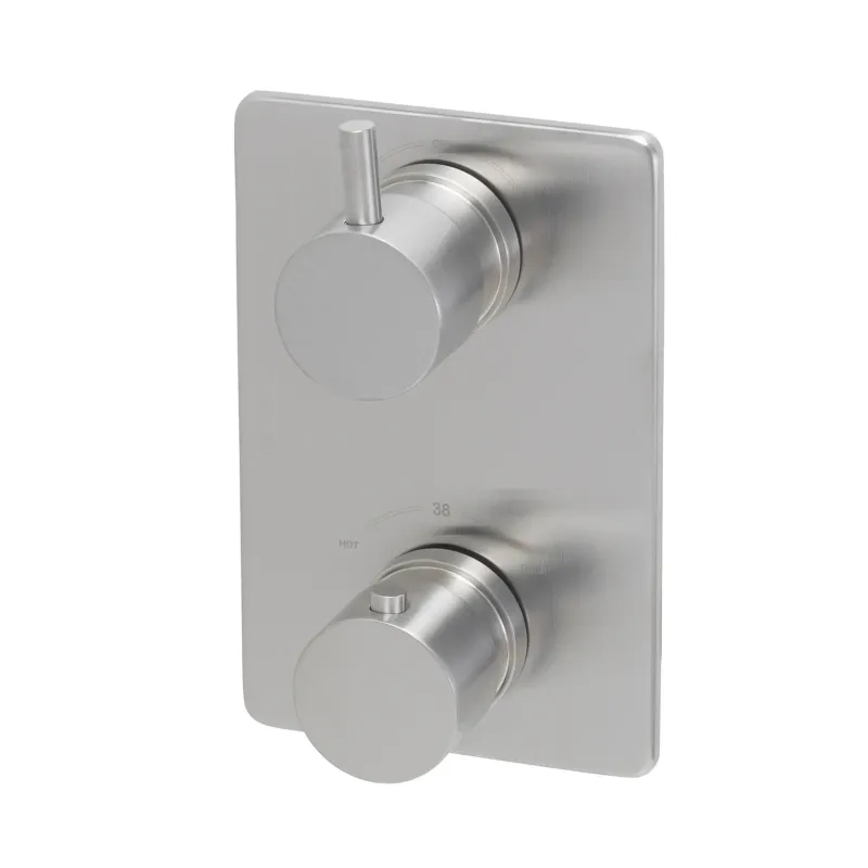 Mueller Round inbouw thermostaat 2-wegs RVS look Koop Online