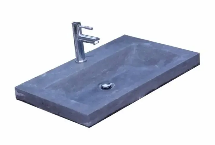 Lambini Designs Novara wastafel natuursteen 60cm met kraangat Aanbieding