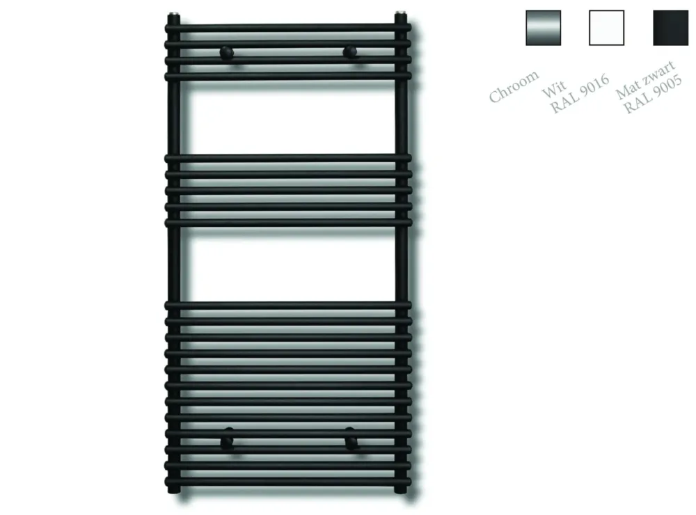Sanicare design radiator Tube-On-Tube 120 x 60 cm. zwart Dagaanbieding