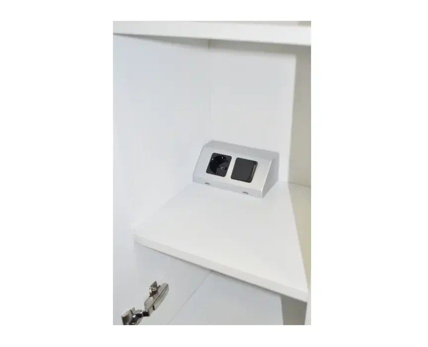 Gratis Retour Inbouw / opbouw contactdoos en schakelaar zilvergrijs