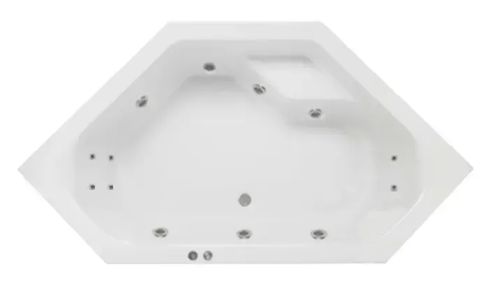 Lambini Designs Venetië Bubbelbad 145x145cm 6+4+2 hydro jets Express Levering