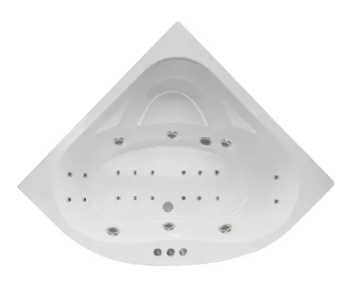 Lambini Designs Palermo Bubbelbad 145x145cm 6+4+2 hydro en 12 aero jets Merkproduct