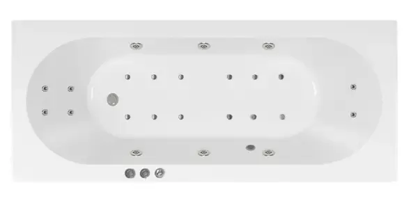 Betaalbaar Villeroy en Boch O.novo Bubbelbad 160x70cm 6+4+2 hydro en 12 aero jets