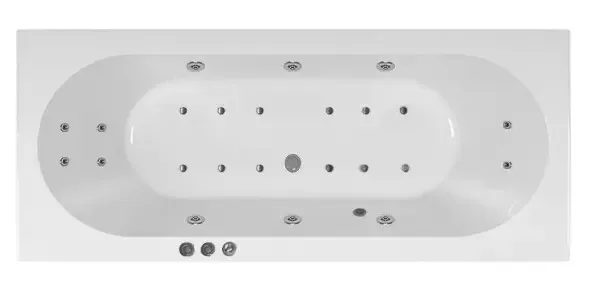 Betaalbaar Villeroy en Boch O.novo Bubbelbad 190x90cm 6+4+2 hydro en 12 aero jets