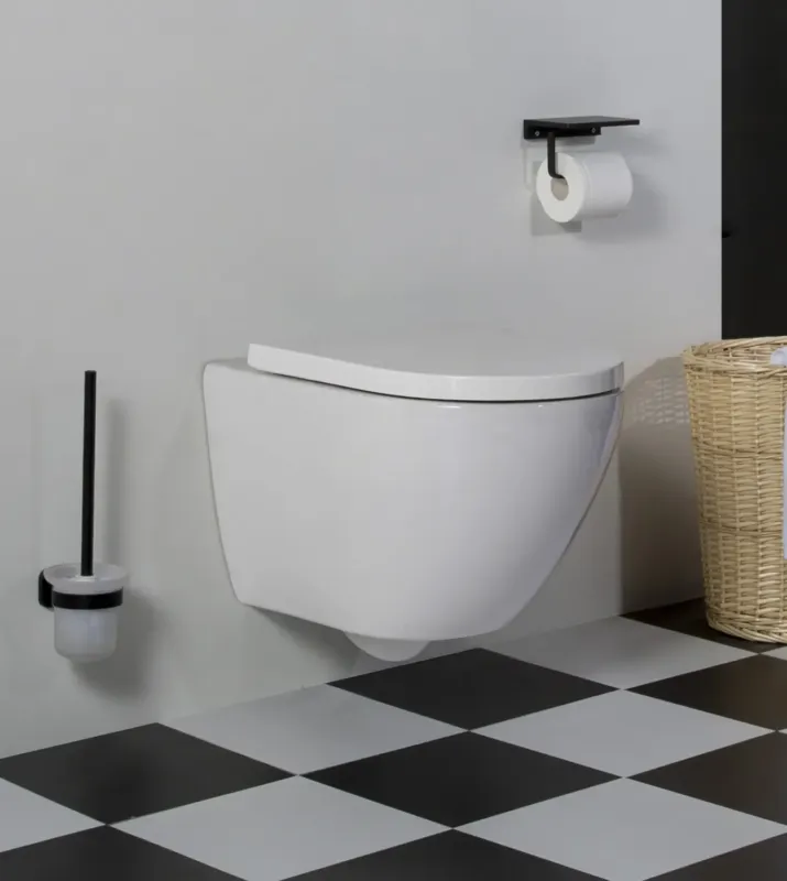 Speciale Aanbieding Saniclear Jama compact randloos hangend toilet met dikke softclose zitting