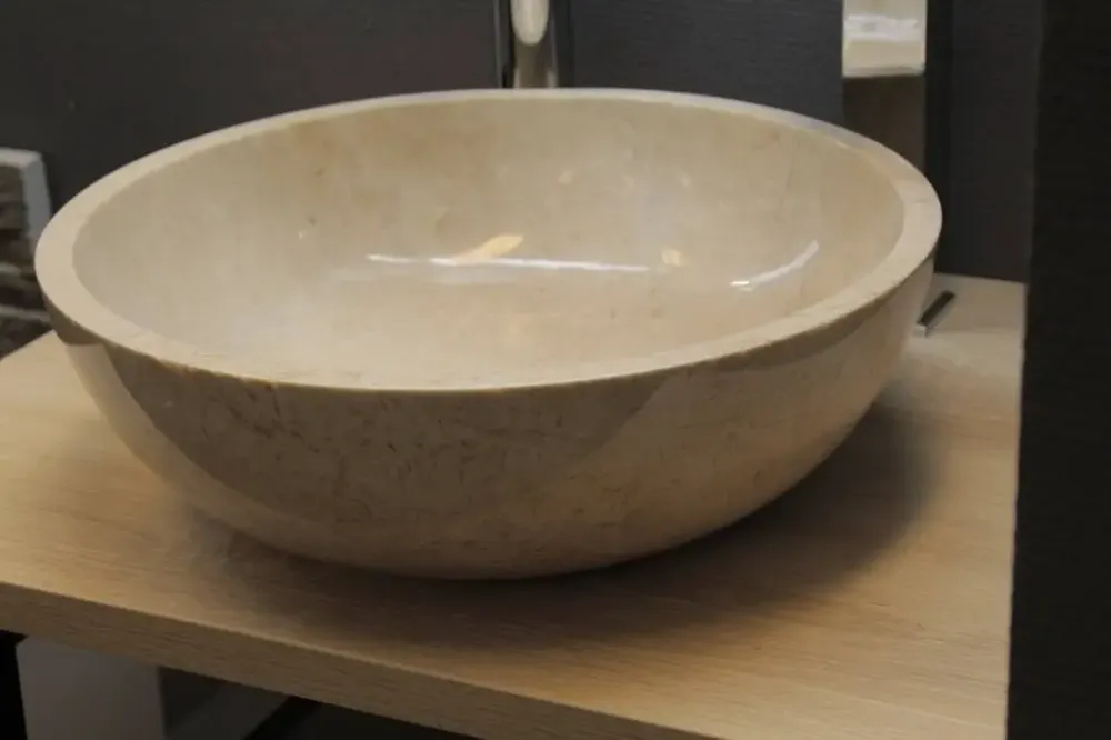 Lambini Designs West opbouw wastafel 38cm marmer Koop Online