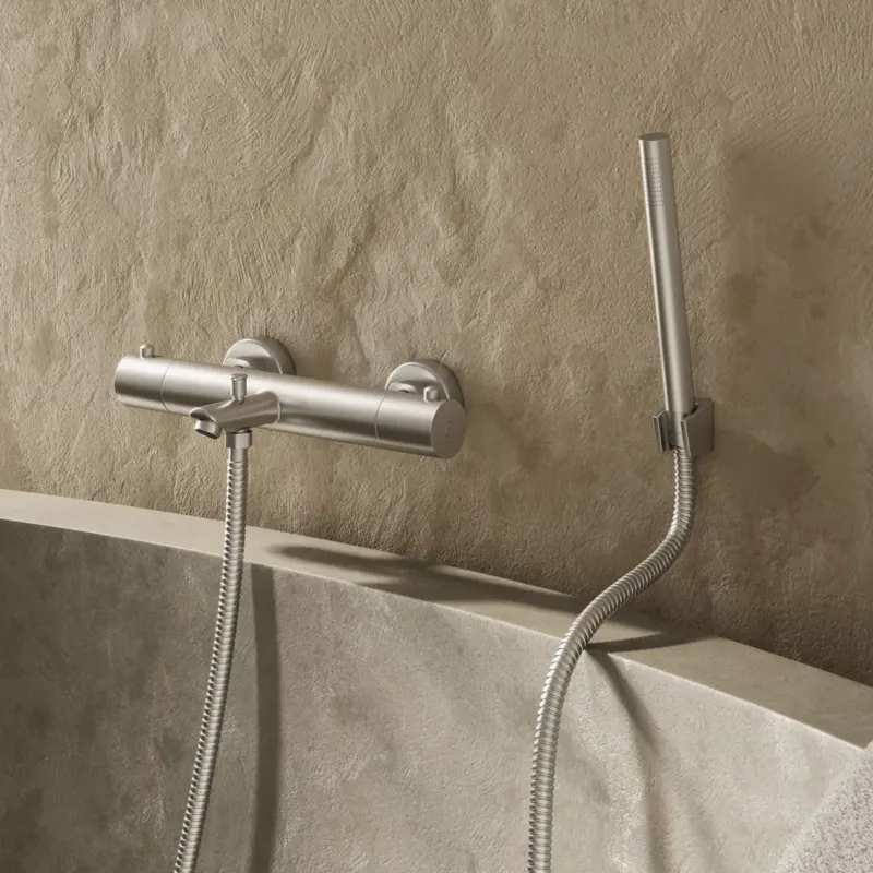 Hete Deal Saniclear Exclusive 304-RVS thermostatische badkraan met handdouche