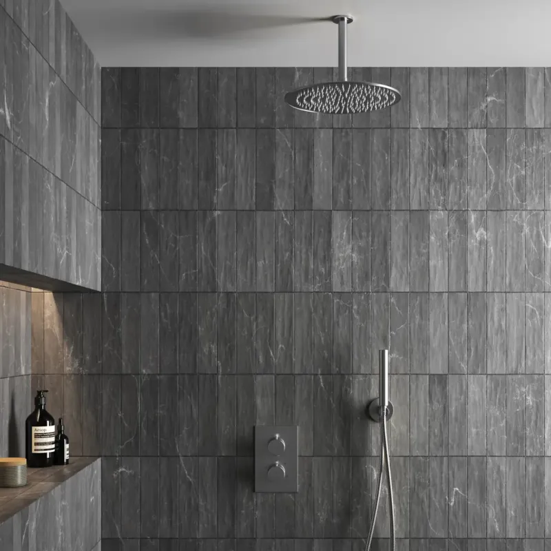 Saniclear Exclusive volledig 304 RVS inbouw regendouche 30cm met staaf handdouche plafondmontage Beste Prijs