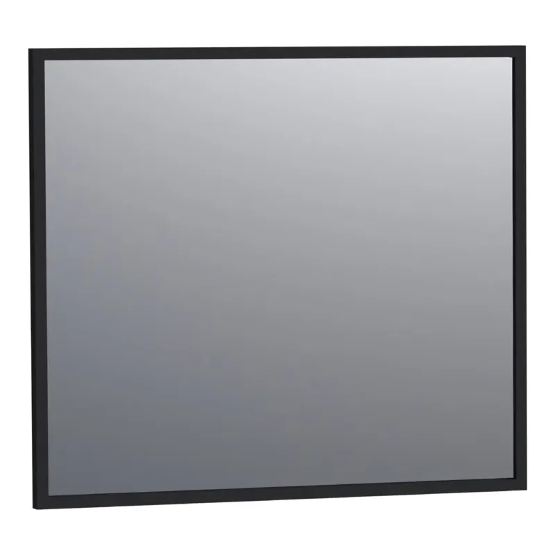 Aanbieding Brauer Onyx rechthoekige spiegel 80x70cm zwart geborsteld