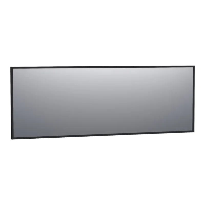 Brauer Onyx rechthoekige spiegel 200x70cm zwart geborsteld Laatste Kans