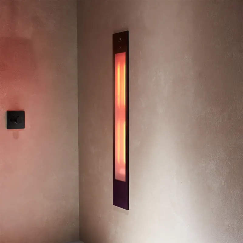 Sunshower Zwart Pure XL inbouw infraroodlamp 124x20x10cm Korting