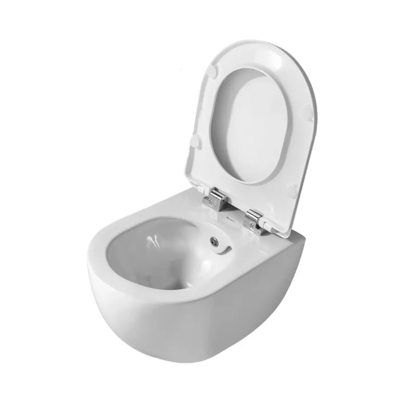 Sanigoods Alpha Rimless randloos wandcloset glans wit met sproeier Beperkt Aanbod