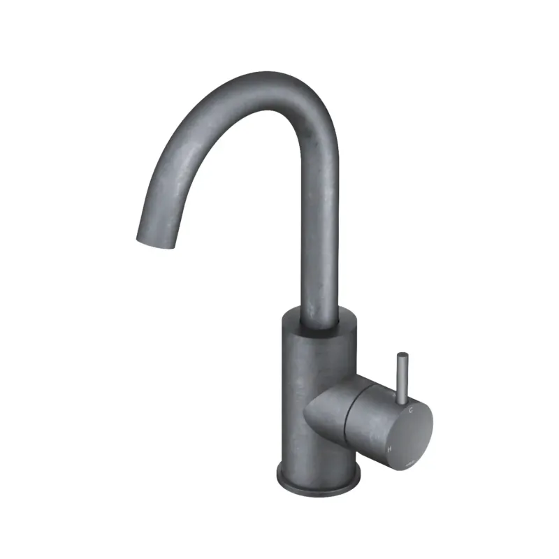 Hotbath Cobber wastafelkraan met draaibare uitloop verouderd ijzer Dagaanbieding