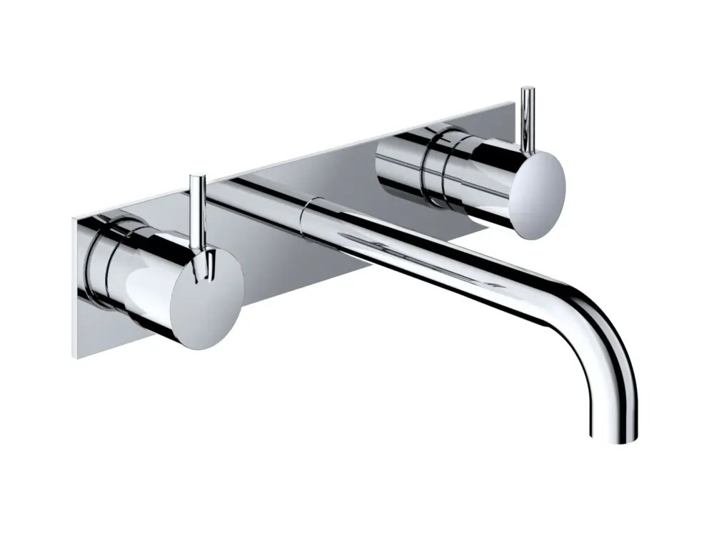 Gereduceerde Prijs Hotbath Cobber inbouw wastafelkraan 18cm met plaat chroom