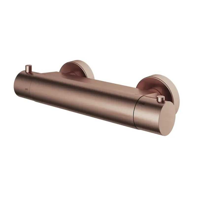 Hotbath Cobber Thermostatische Douchekraan Geborsteld Koper PVD B008 Actieprijs