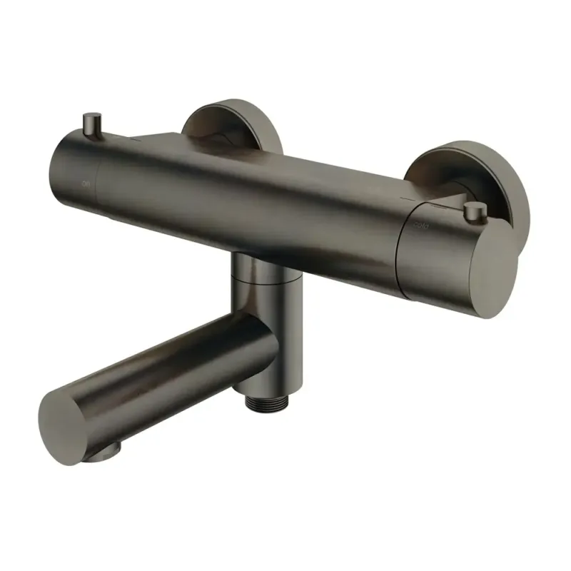 Hotbath Cobber Thermostatische Badkraan met uitloop Verouderd Ijzer B020 Actieprijs