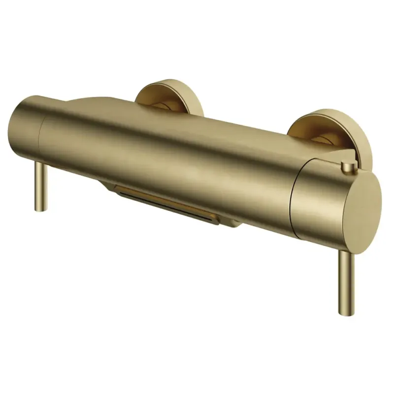 Hotbath Cobber Thermostatische Badmengkraan Cascade Uitloop Geborsteld Messing B021 Weekendaanbieding